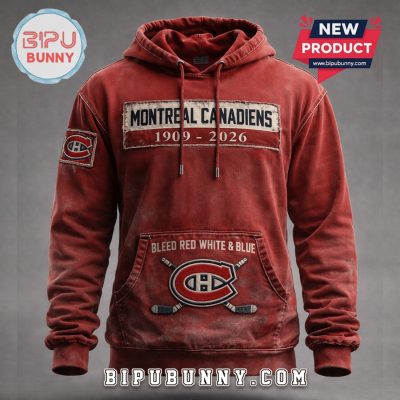 Montreal Canadiens 1909-2026 Vintage Hockey Team Premium Hoodie