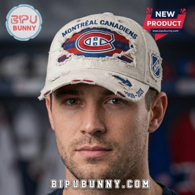 Montreal Canadiens Distressed Vintage NHL Hockey 1909-2026 Baseball Cap