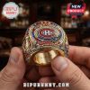 Montreal Canadiens ring! Gold ring features the team logo with '117th Anniversary' and 'Go Habs' text!