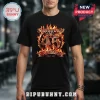 Black tee: Motley Crue 45th Anniversary since 1981 graphic with flames! Rock band merch!