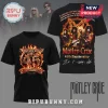 Black tee w/ Mötley Crüe 45th Anniversary design! Flames, band members, & signatures make it ROCK!