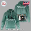 Teal Mumford & Sons Prizefighter Tour hoodie! Band member photos and tour dates listed!