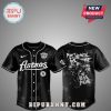 Black baseball jersey featuring the Houston Astros logo and My Chemical Romance graphics.!