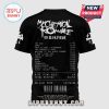 Black tee showing MCR 'The Black Parade' track list. White text on black. Emo aesthetic!