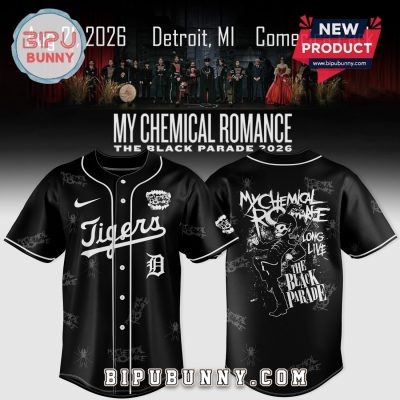 My Chemical Romance Black Parade Detroit Tigers 2026 Baseball Jersey