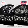 Black beanie with 'The Black Parade is Dead!' and MCR logo. Retro punk rock style in black and white!