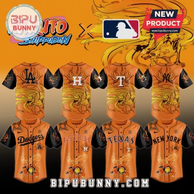Naruto MLB Baseball Jersey, Limited Edition Team Anime Inspired Jersey