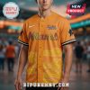 Orange baseball jersey with 'Miami', clouds, 'Naruto Shippuden'. Anime sports vibe!