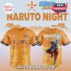 Orange Naruto Night Astros Jersey! Anime graphic tee shows Naruto, Astros logo.!