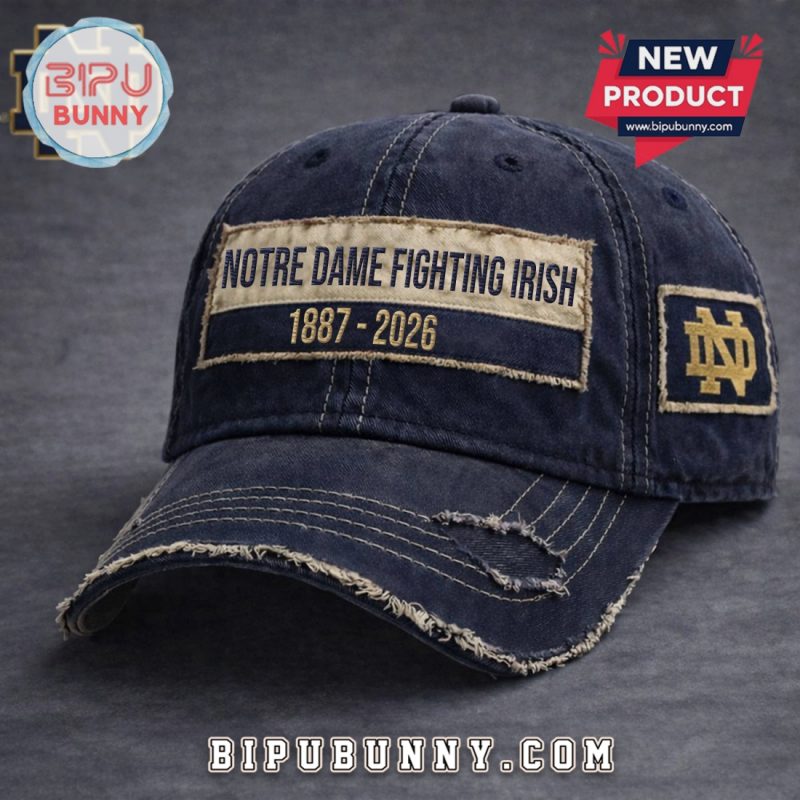Notre Dame Fighting Irish 1887-2026 Vintage Embroidered Baseball Cap