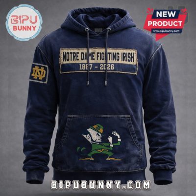 Notre Dame Fighting Irish Vintage Graphic Pullover Hoodie
