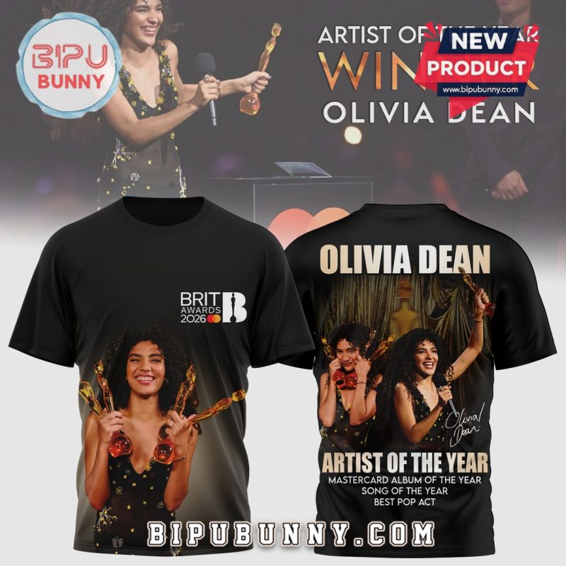 Olivia Dean Artist of the Year Brit Awards 2026 Limited Edition T-Shirt