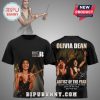 Black t-shirt featuring Olivia Dean, BRIT Awards 2026 logo, and 'Artist of the Year' text on front and back.!