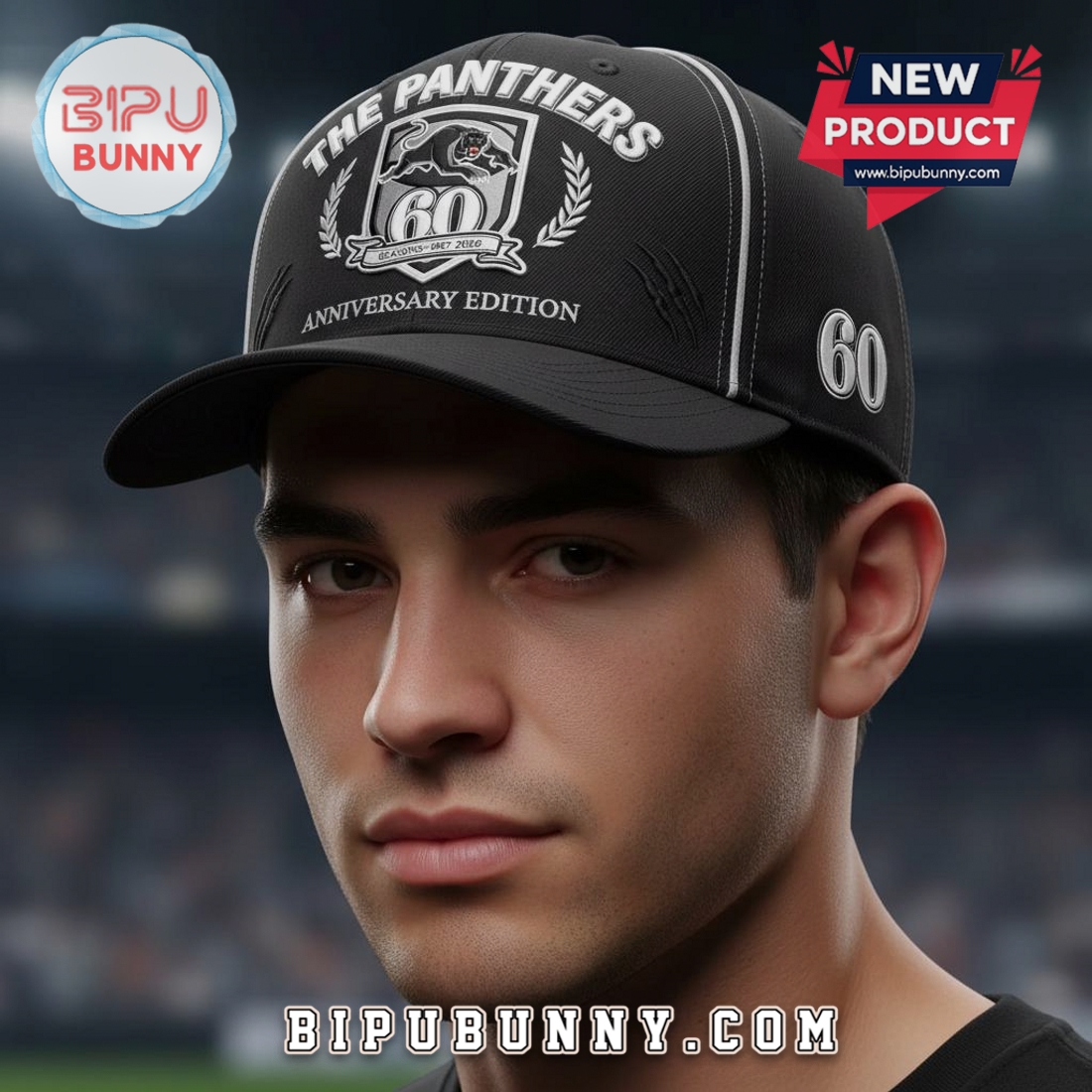 Panthers 60th Anniversary Edition 1967-2026 Premium Baseball Cap Panthers 60th Anniversary Edition 1967-2026 Premium Baseball Cap