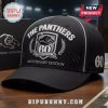 Black hat: THE PANTHERS, 60 SEASONS 1967-2026, ANNIVERSARY EDITION, panther logo! Baseball cap for sports fans!