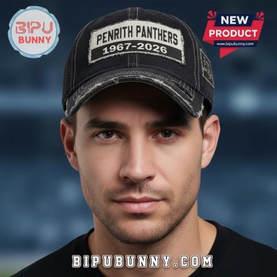 Penrith Panthers 1967-2026 Anniversary Distressed Baseball Cap