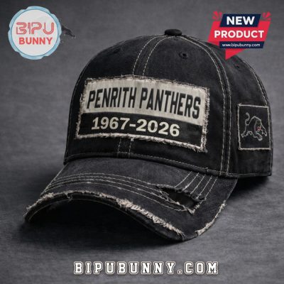 Penrith Panthers 1967-2026 Anniversary Distressed Baseball Cap