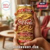Gold Coca-Cola can with '140 Years 1886-2026' and personalized name text! Red Coca-Cola logo!