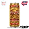 Gold Coca-Cola can with 140 years 1886-2026, Refreshing the World and Your Name. Custom name Coca-Cola can!
