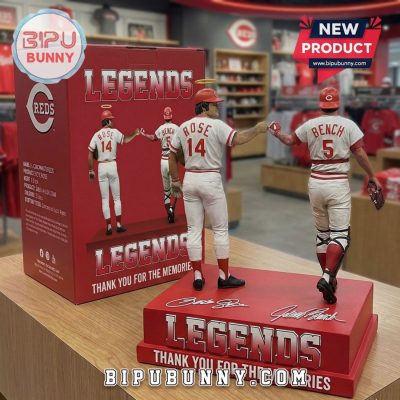 Pete Rose & Johnny Bench Thank You Memories Resin Statue