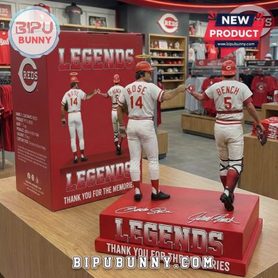 Pete Rose & Johnny Bench Thank You Memories Resin Statue