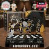 Penguins Farewell Tour statue featuring Fleury, Malkin, Crosby, Letang in black/gold! Signatures included!
