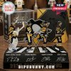 Black & gold Pittsburgh Penguins figurine: Fleury 29, Malkin 71, Crosby 87, Letang 58! Signatures & Farewell Tour text!