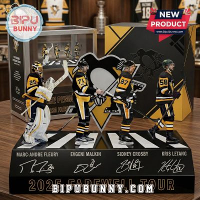 Pittsburgh Penguins 2025 Farewell Tour Commemorative 3D Figurine Display