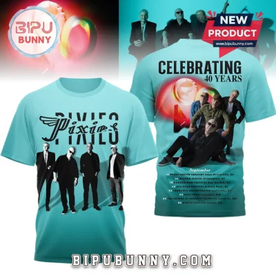 Pixies Band Celebrating 40 Years September Tour Concert T-Shirt