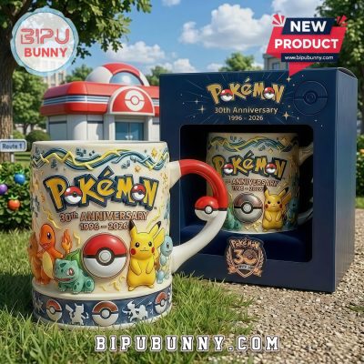 Pokémon 30th Anniversary Commemorative 3D Sculpted Collectible Coffee Mug
