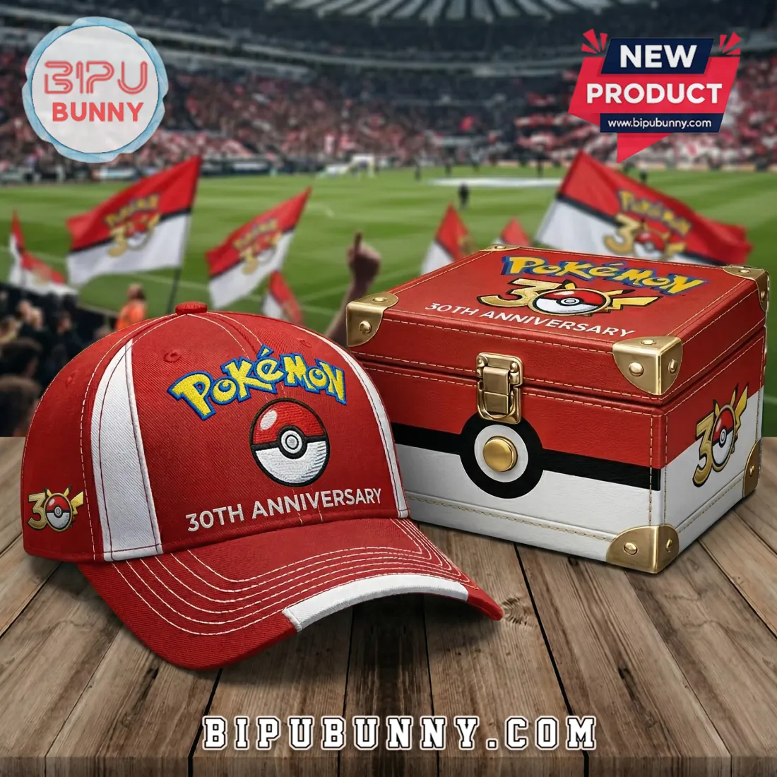 Pokemon 30th Anniversary Limited Edition Baseball Cap Pokemon 30th Anniversary Limited Edition Baseball Cap