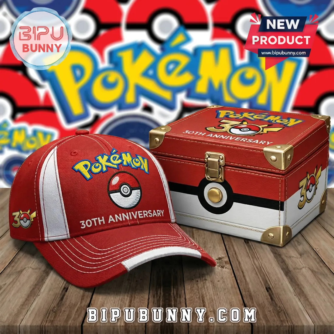 Pokemon 30th Anniversary Limited Edition Baseball Cap Pokemon 30th Anniversary Limited Edition Baseball Cap