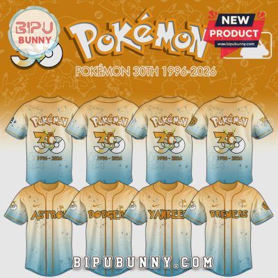 Pokémon 30th Anniversary MLB Team Raichu Limited Edition Baseball Jersey