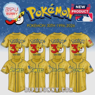 Pokémon MLB 30th Anniversary Baseball Jersey – Limited Edition Team Jersey