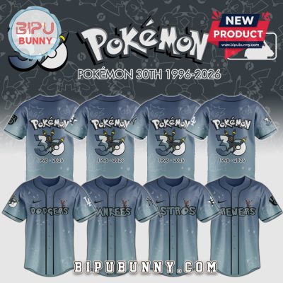 Pokémon MLB 30th Anniversary Umbreon Limited Edition Baseball Jersey