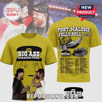 Post Malone Jelly Roll Big Ass Stadium Tour Dates Graphic T-Shirt