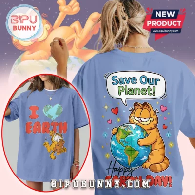 Premium Garfield Save Our Planet Happy Earth Day 2026 3D Shirt