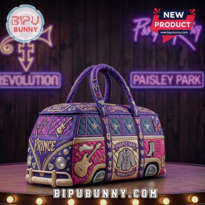 Prince Purple Rain Van Quilted Luxury Art Unique Duffle Bag