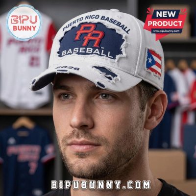 Puerto Rico Baseball Distressed 2026 WBC Premium Fashion Cap
