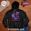 Black hoodie featuring the text: A Queen was born in April. Happy Birthday to Me! Purple butterflies and a crown design.!