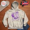 White hoodie with purple graphic: 'A Queen was born in April, Happy Birthday to Me!' Features a crown and butterfly heel.!
