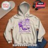 Beige hoodie with purple graphic: A Queen was born in March with crown, butterflies, and high heel shoe art.!