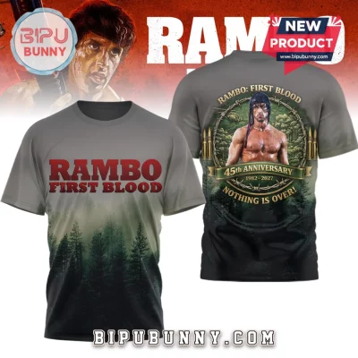 Rambo First Blood 45th Anniversary Nothing Is Over 3D T-Shirt