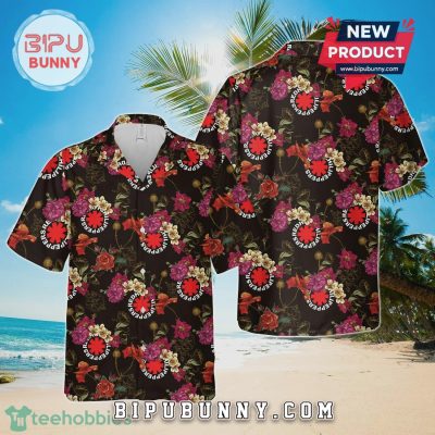 Red Hot Chili Peppers Floral Pattern Hawaiian Shirt