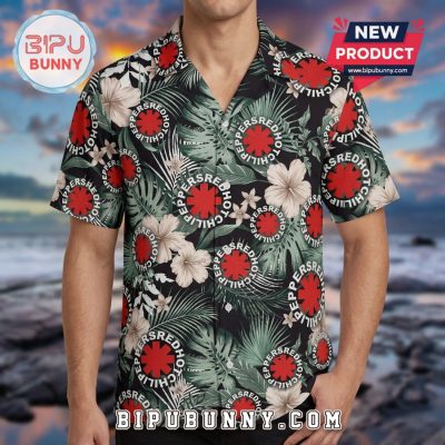 Red Hot Chili Peppers Floral Print Fan Apparel Summer Hawaiian Shirt