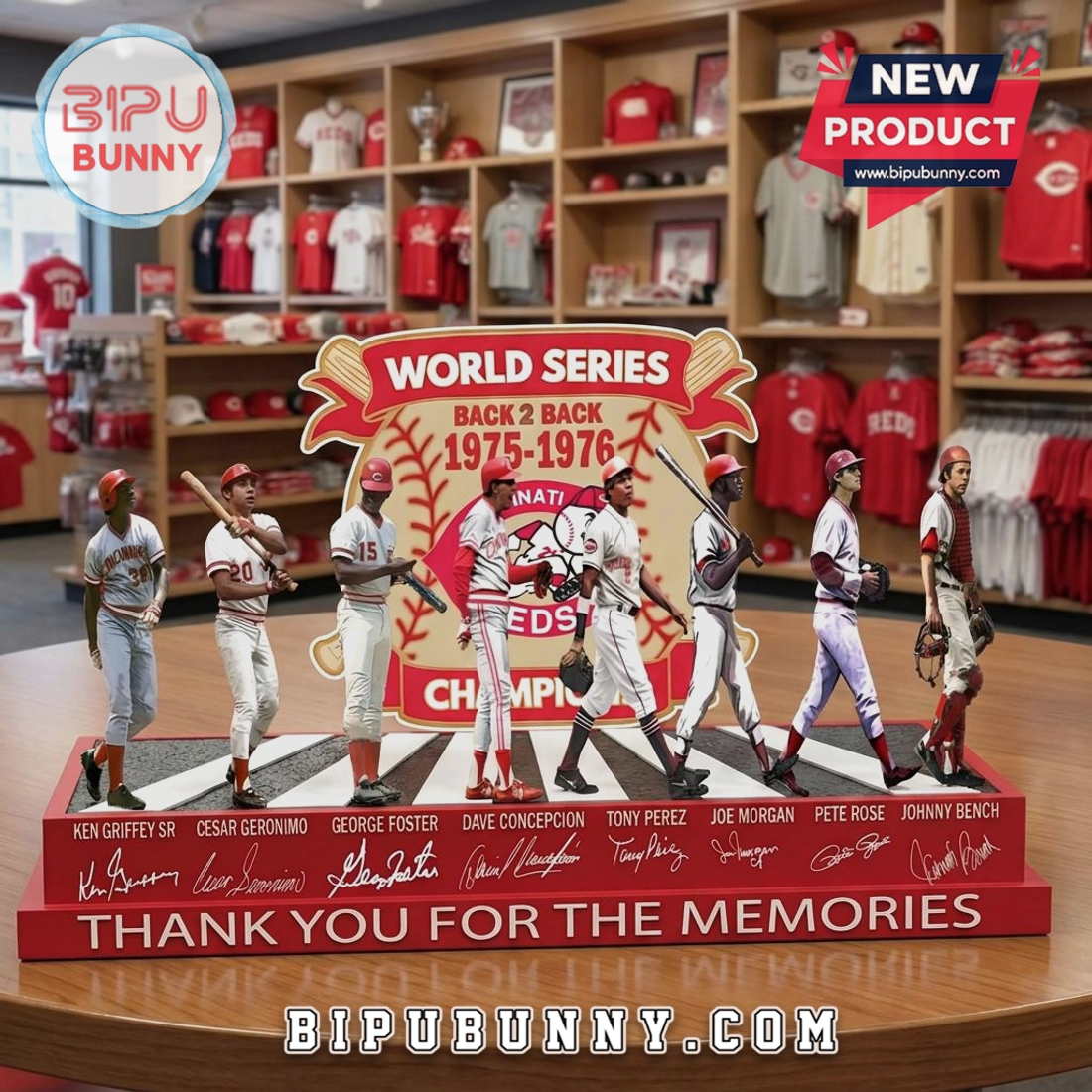 Reds Big Red Machine Champions Commemorative Baseball Figurine Reds Big Red Machine Champions Commemorative Baseball Figurine