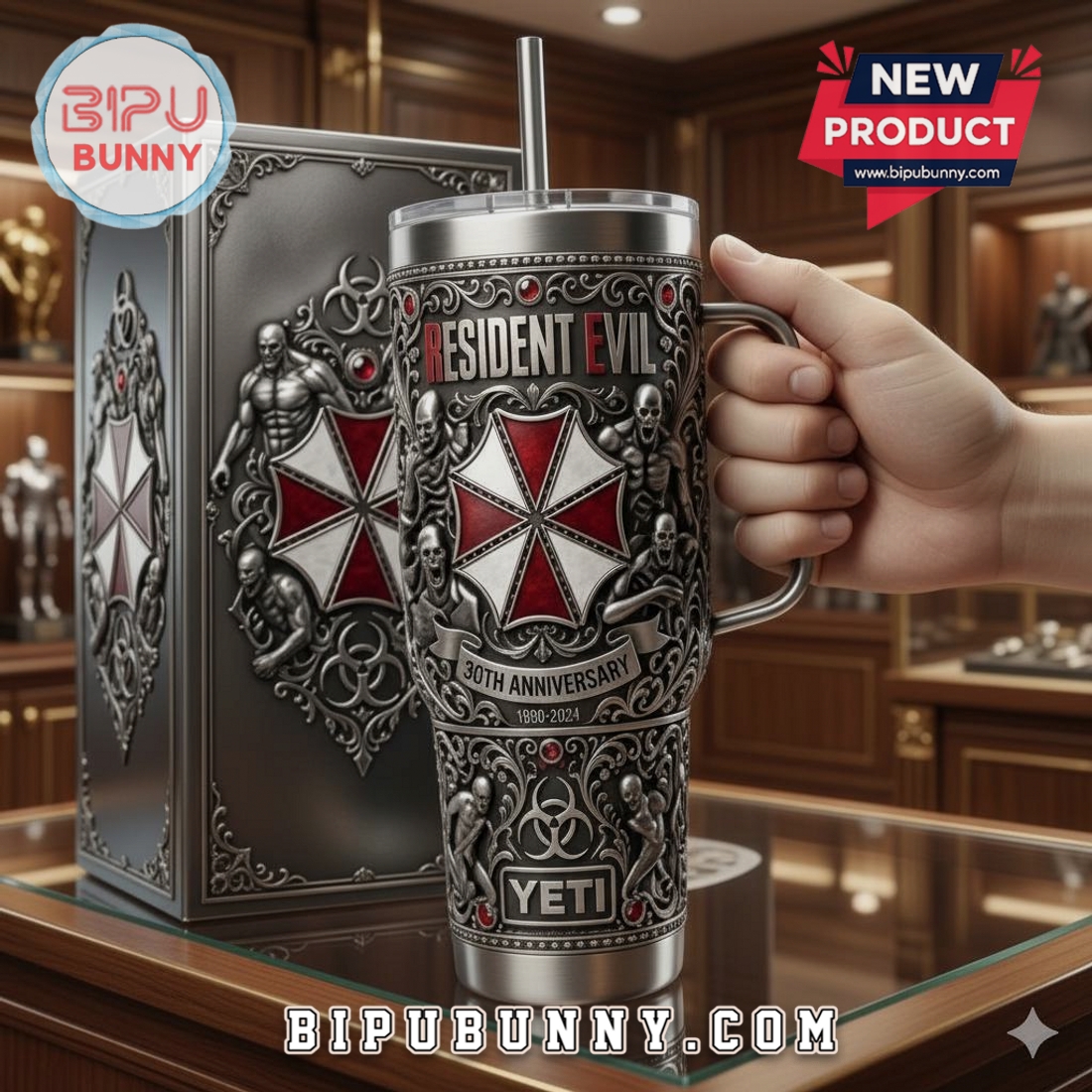 Resident Evil 30th Anniversary Premium Stainless Steel Yeti Tumbler Resident Evil 30th Anniversary Premium Stainless Steel Yeti Tumbler