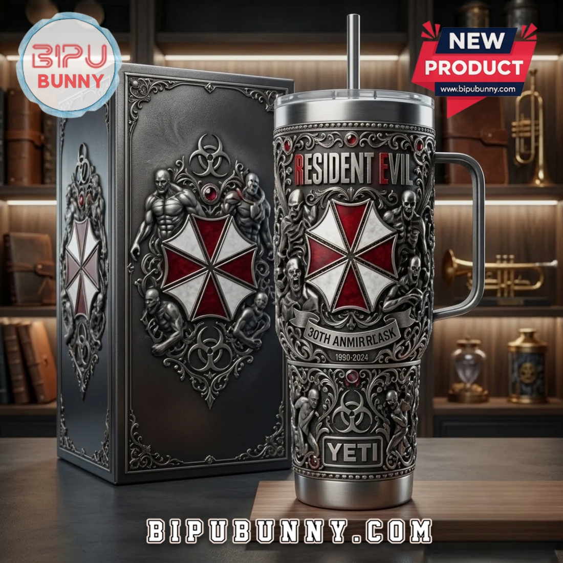 Resident Evil 30th Anniversary Premium Stainless Steel Yeti Tumbler Resident Evil 30th Anniversary Premium Stainless Steel Yeti Tumbler