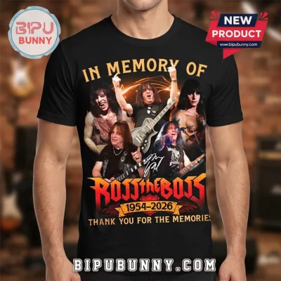 Ross The Boss In Memory Of 1954-2026 Heavy Metal Tribute T-Shirt