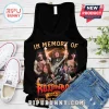 Black tank top: In memory of Ross the Boss 1954-2024. Rock design!